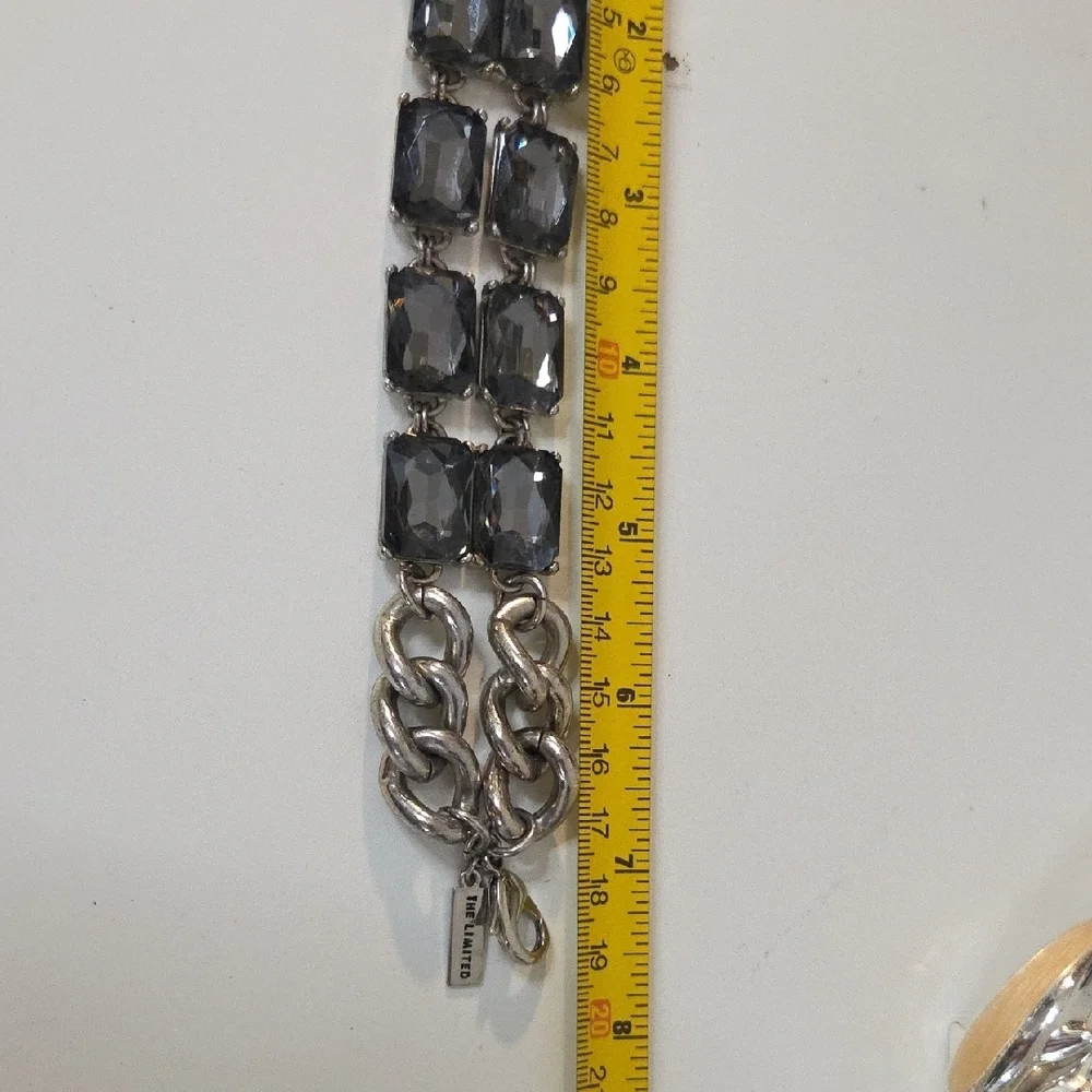 The Limited Silver Chain Bracelet with Dark Accents